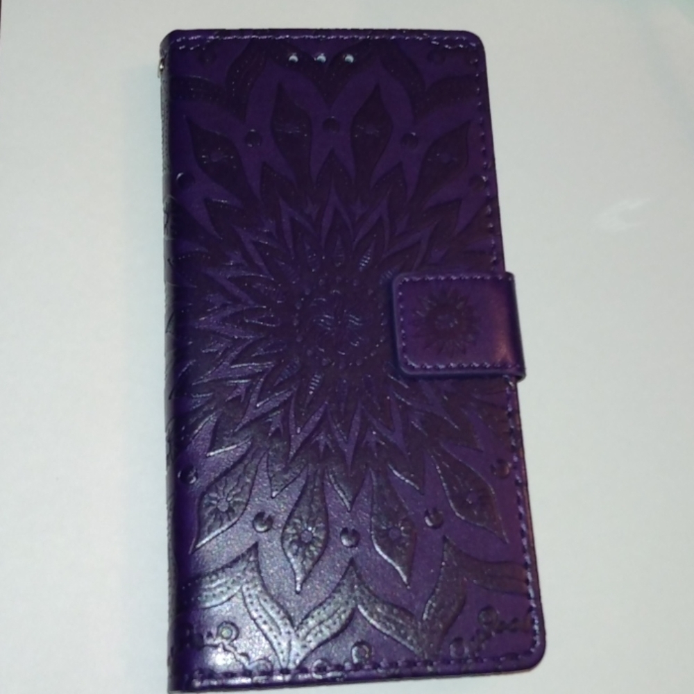 3D sunflower purple protective case for cell phone